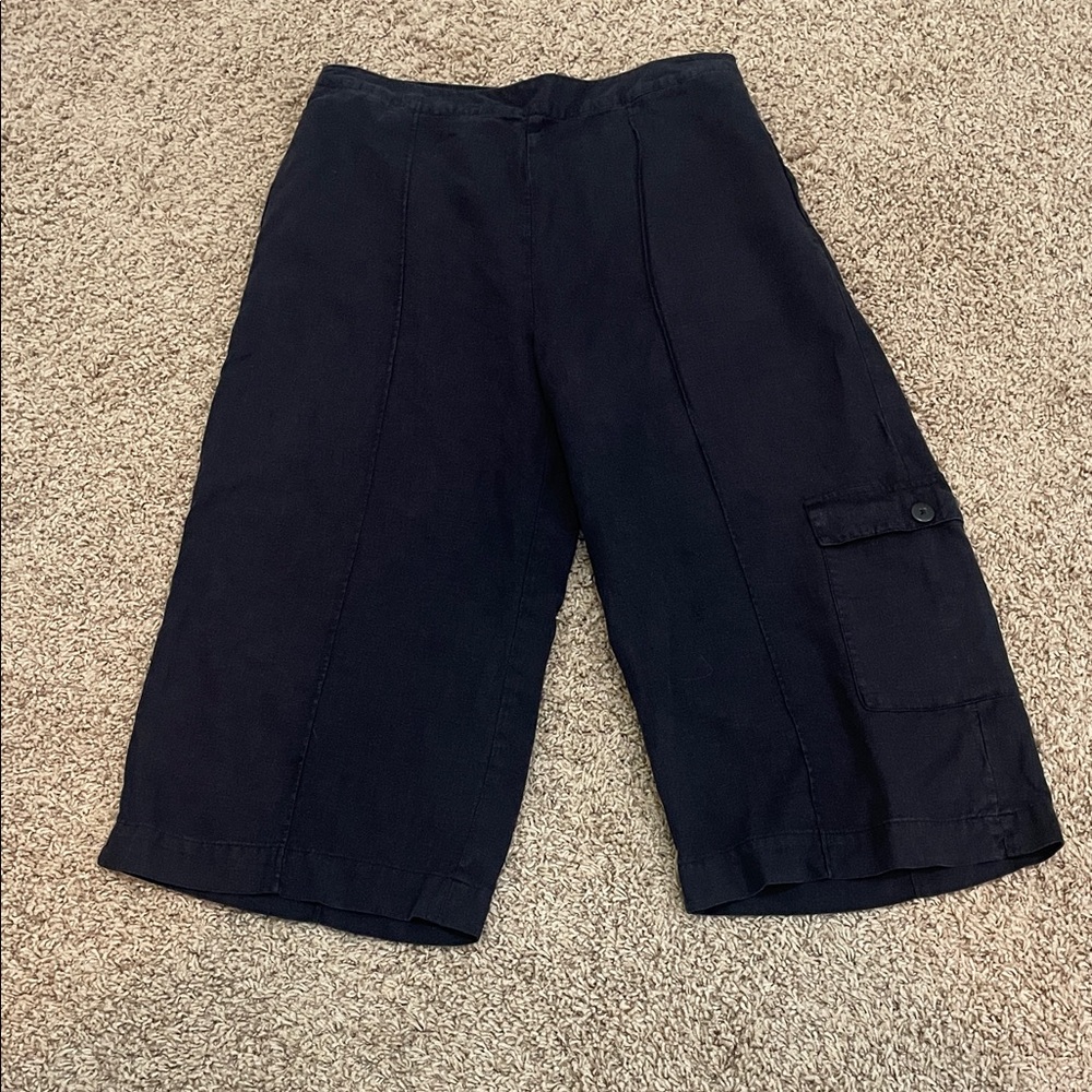 Coldwater Creek Black Linen Pants